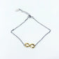 Gold Plated Infinity Sterling Silver Bracelet