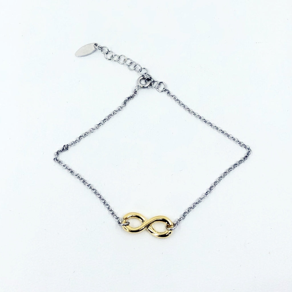 Gold Plated Infinity Sterling Silver Bracelet