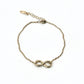 Rose Gold Plated Infinity Sterling Silver Bracelet