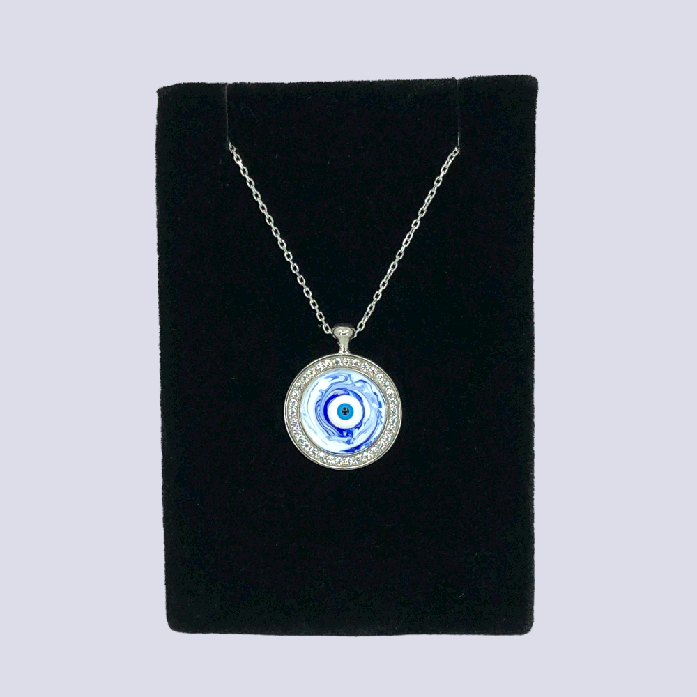 Evil Eye Sterling Silver Necklace