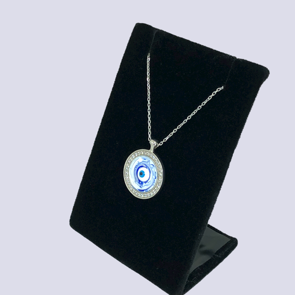 Evil Eye Sterling Silver Necklace