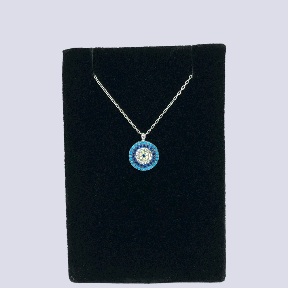 Evil Eye Sterling Silver Necklace