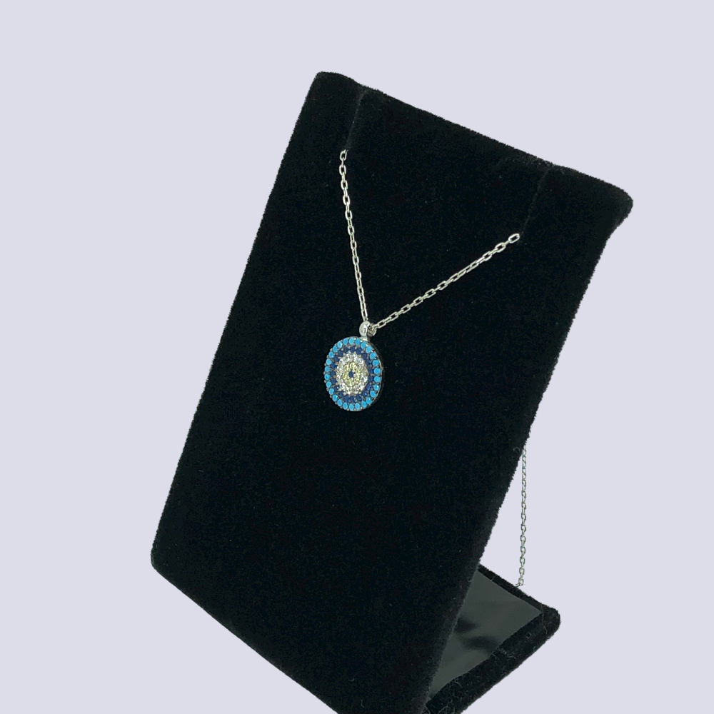 Evil Eye Sterling Silver Necklace