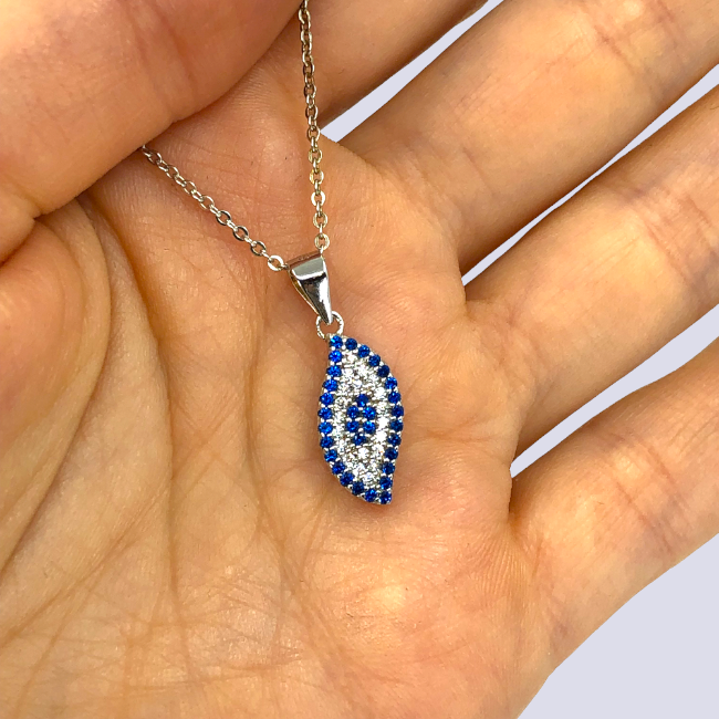 Evil Eye Sterling Silver Necklace