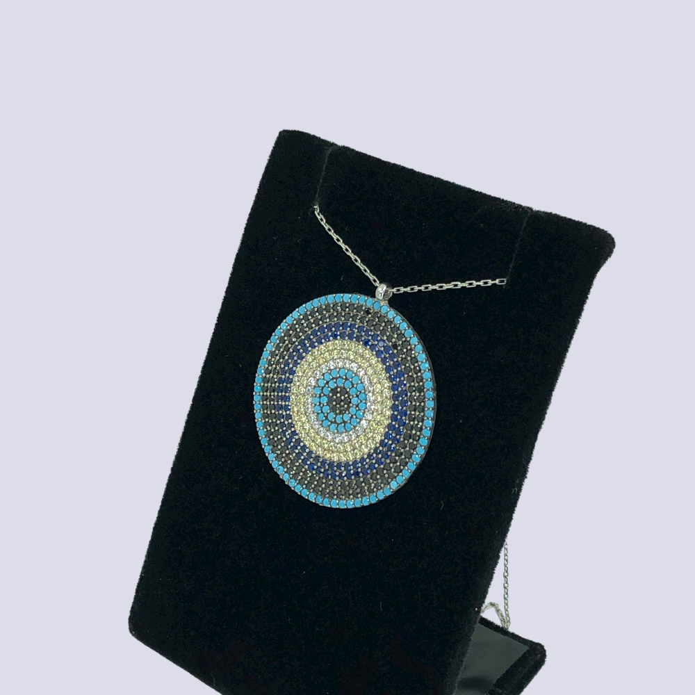 Evil Eye Sterling Silver Necklace