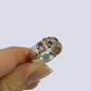 Silver Ring With Amethyst and Rhodolite, Size 9