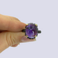 Sterling Silver Ring With Amethyst, Size 9