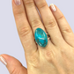 Sterling Silver Ring With Azurite Chrysocolla, Size 10