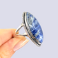 Sterling Silver Ring With Sodalite, Size 9