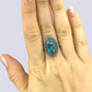 Sterling Silver Ring With Azurite Chrysocolla, Size 8