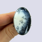 925 Oxidized Silver Ring With Dendritic Agate, Size 7.5