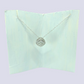 Rhombus Shape Necklace With Diamonds Accented in 10K White Gold